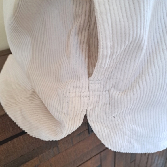 Matty M Corduroy Shirt Jacket Women's Small Cream Button Up Jacket NWT - Picture 14 of 16